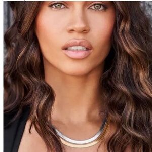 Jennifer Zeuner Gold Hamilton cable necklace Gold plated NWT